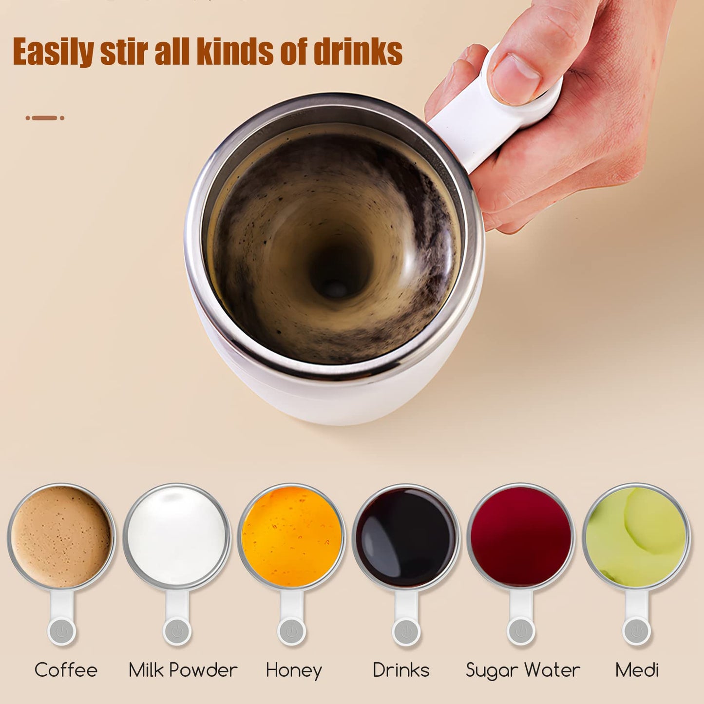 Self Stirring Coffee Mug